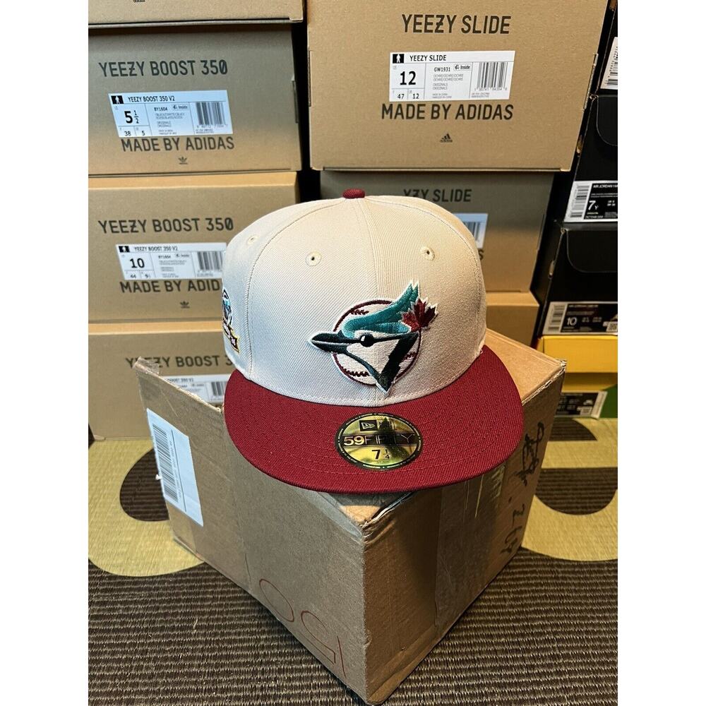 ⚪️Hat Club Exclusive New Era Toronto Blue Jays 10th Anniversary Patch 7 1/4🔴